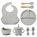 Kit de Silicone Alimentação Infantil com 8 Peças Completo