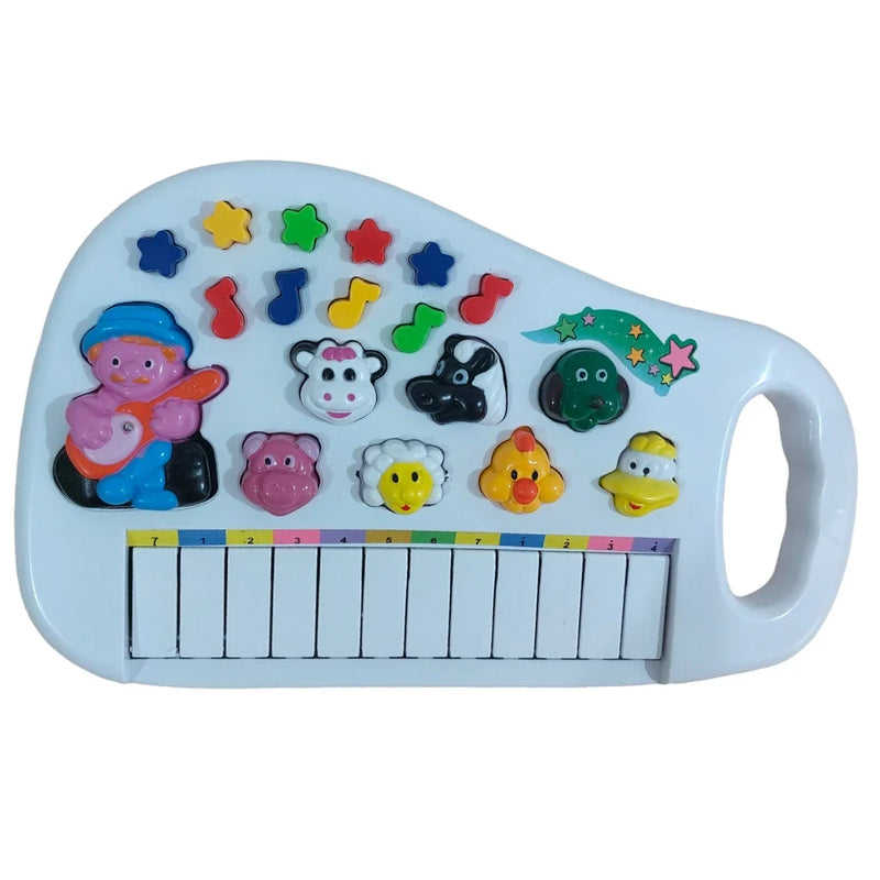 Piano Infantil som de Bichos Teclado Brinquedo Animais Bebê
