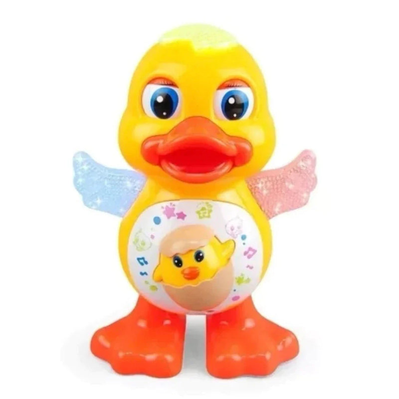 Brinquedo Pato Dançarino Musical Com Som Luz Infantil